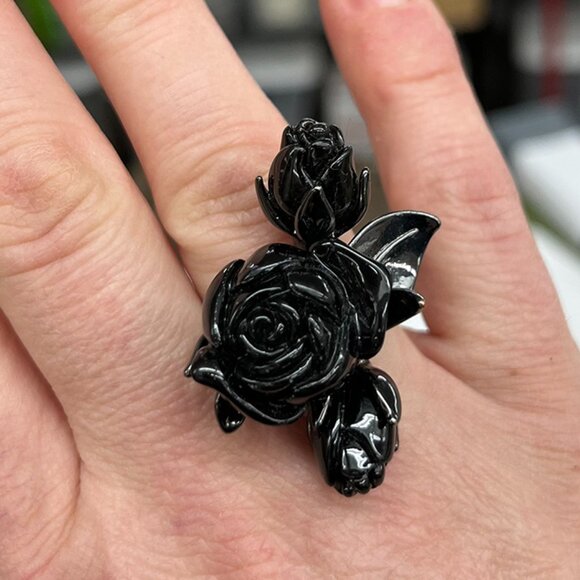 Marc by Marc Jacobs RIng | Gunmetal Rose - Picture 1 of 5